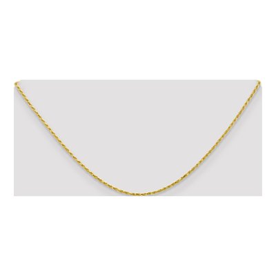 10K Yellow Gold 1.3mm Diamond-Cut Rope Chain – view 4