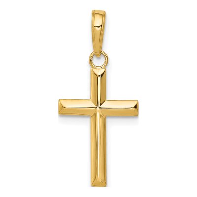 10K Yellow Gold Small Cross Pendant
