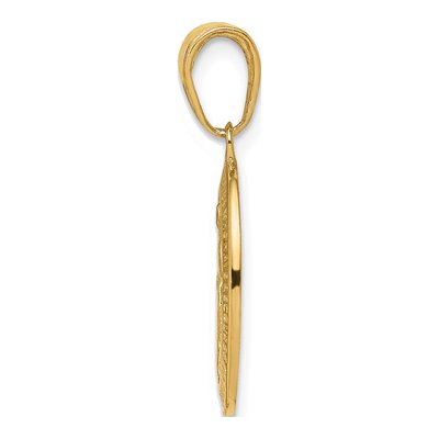 10K Yellow Gold Oval Miraculous Medal Pendant – view 3