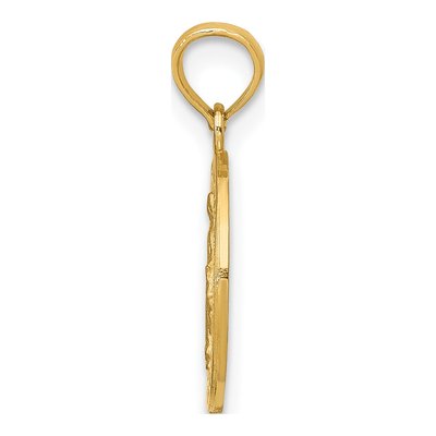 10K Yellow Gold Miraculous Medal Pendant – view 3