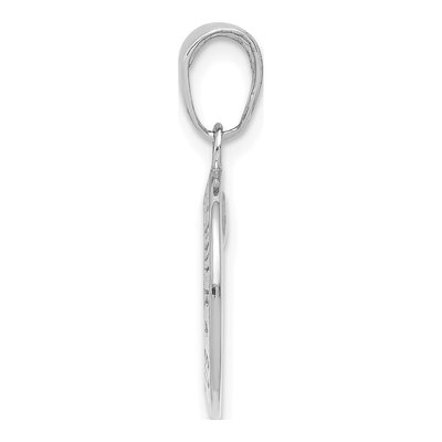 10K White Gold Saint Christopher Medal Charm – view 3