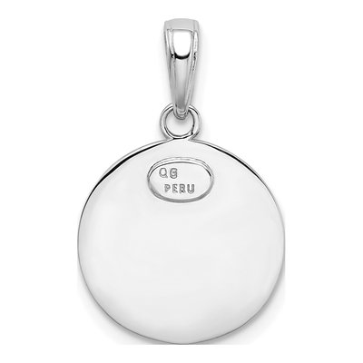 10K White Gold Saint Christopher Medal Charm – view 5