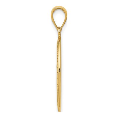 10K Yellow Gold Oval Saint Christopher Pendant – view 3