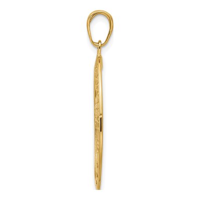 10K Yellow Gold Saint Christopher Medal Pendant – view 3