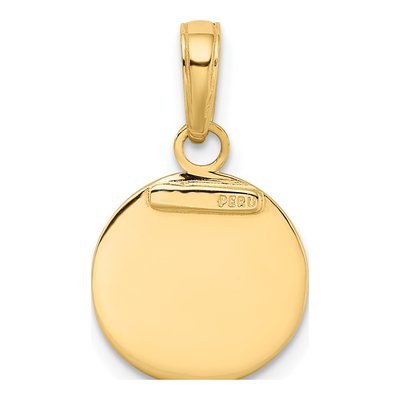 10K Yellow Gold Saint Christopher Medal Charm – view 4