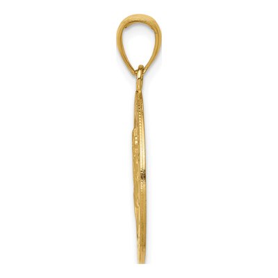 10K Yellow Gold Saint Christopher Medal Pendant – view 3
