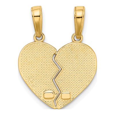 10K Yellow Gold I Heart YOU Break-Apart Charm – view 4