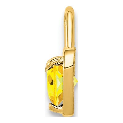10K Yellow Gold November Birthstone Heart Charm – view 3
