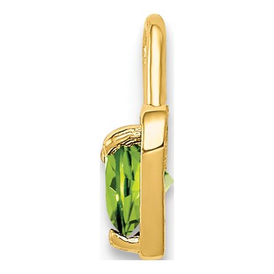 10K Yellow Gold August Birthstone Heart Charm – view 3