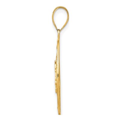 10K Yellow Gold Sun Moon Stars Pendant – view 3
