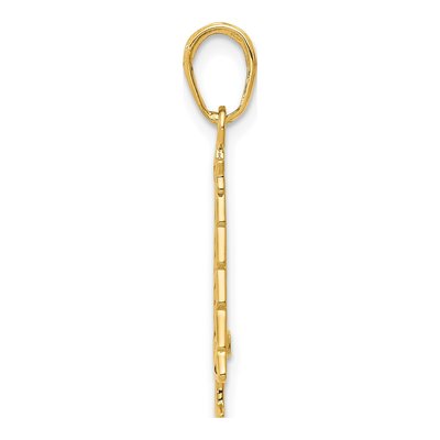 10K Yellow Gold Christmas Tree Pendant – view 3