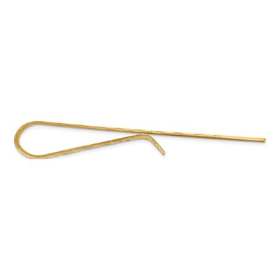 Men's 10K Yellow Gold Textured Tie Bar – view 2