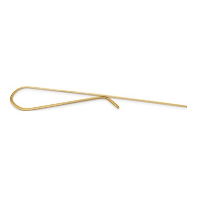 Men's 10K Yellow Gold Polished Tie Bar – view 2