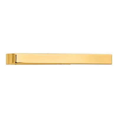 Men's 10K Yellow Gold Polished Tie Bar