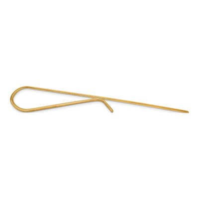 10K Yellow Gold Polished Men's Tie Bar – view 2