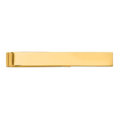 10K Yellow Gold Polished Men's Tie Bar