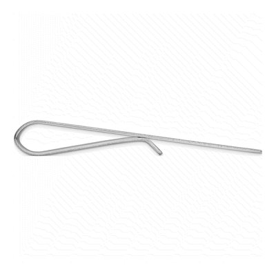 10K White Gold Polished Tie Bar, Engravable – view 3