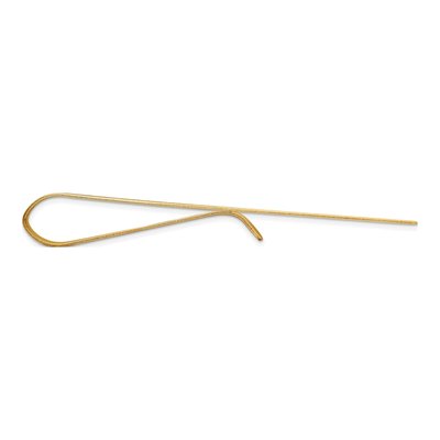 10K Yellow Gold Engravable Men's Tie Bar – view 2