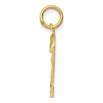 10K Yellow Gold Number 2 Pendant – view 3