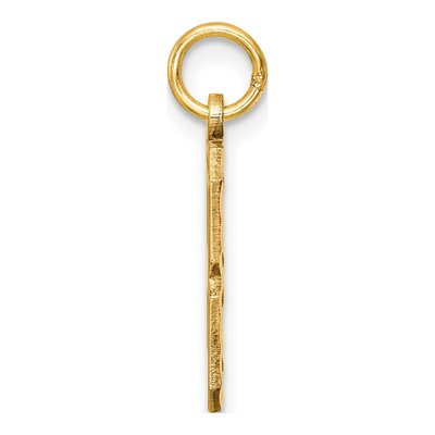 10K Yellow Gold Diamond-Cut Number 8 Charm – view 3