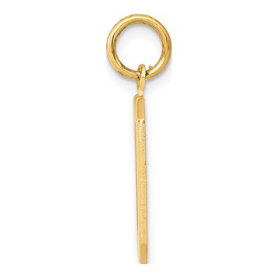 10K Yellow Gold Number 0 Charm – view 3
