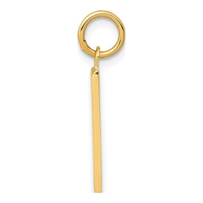 10K Yellow Gold Number 1 Pendant – view 3