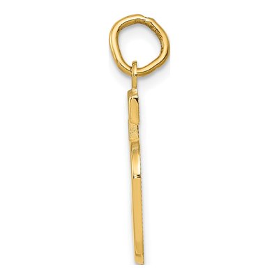 10K Yellow Gold Number 5 Charm – view 3