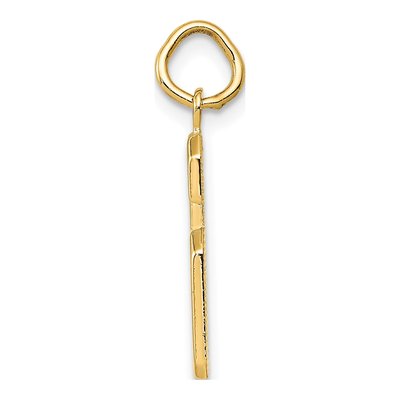 10K Yellow Gold Number 6 Charm – view 3