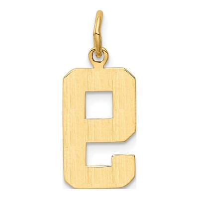 10K Yellow Gold Number 9 Charm – view 5