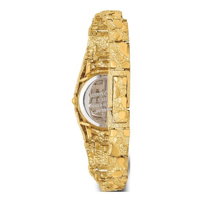 10K Yellow Gold Nugget Watch, 22mm Champagne Dial – view 3