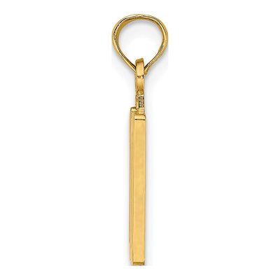 10K Yellow Gold Small Number 10 Pendant – view 3
