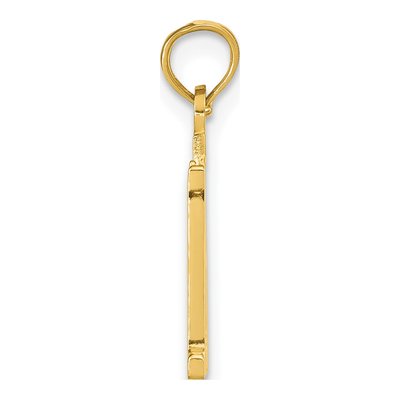 10K Yellow Gold Small Number 11 Pendant – view 2