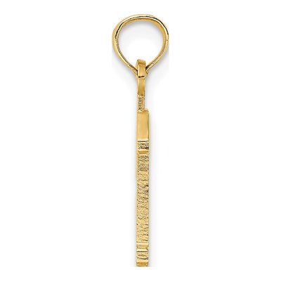 10K Yellow Gold Small Number 13 Pendant – view 3