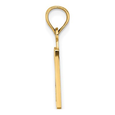 10K Yellow Gold Small Number 20 Pendant – view 3