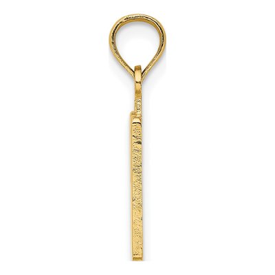 10K Yellow Gold Small Number 50 Pendant – view 3