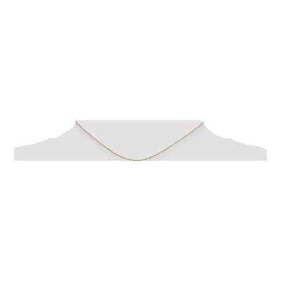 10K Yellow Gold 0.6mm Diamond-Cut Round Open Cable Chain – view 4