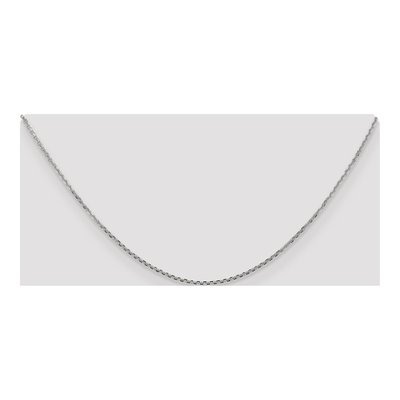 10K White Gold 1.45mm Diamond-Cut Cable Chain – view 4