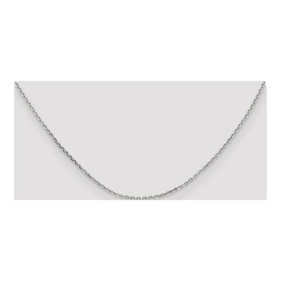 10K White Gold 1.65mm Diamond-Cut Cable Chain – view 4