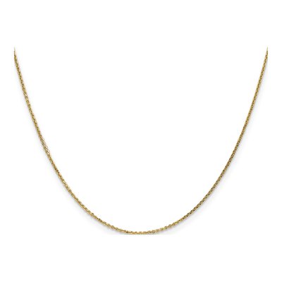 10K Yellow Gold 0.95mm Diamond-Cut Cable Chain – view 2