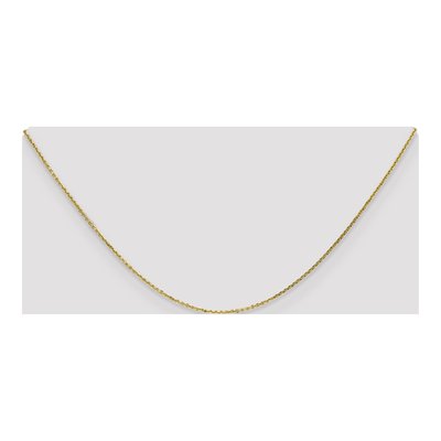 10K Yellow Gold 0.95mm Diamond-Cut Cable Chain – view 4