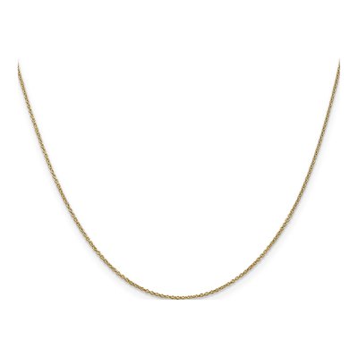 10K Yellow Gold 0.9mm Cable Chain – view 2