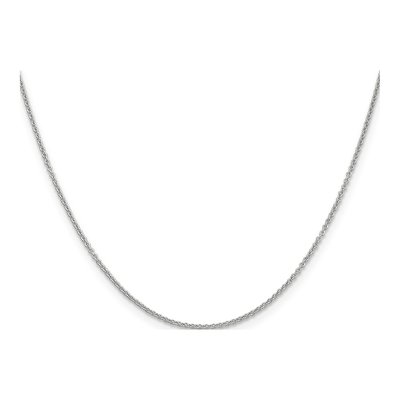 10K White Gold 1.2mm Cable Chain – view 2
