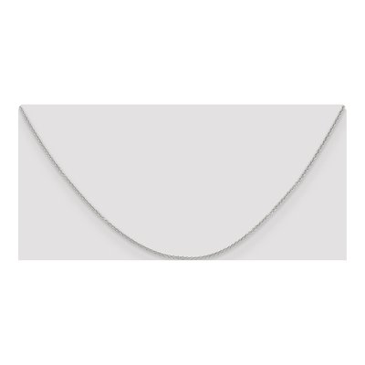 10K White Gold 1.2mm Cable Chain – view 4