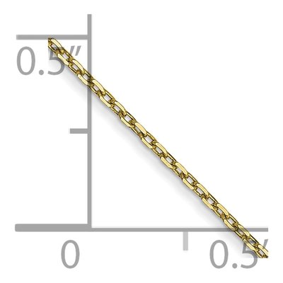 10K Yellow Gold 0.8mm Diamond-Cut Cable Chain – view 4