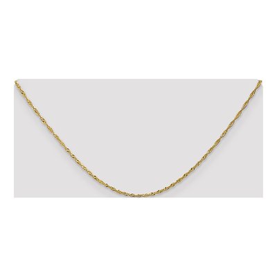 10K Yellow Gold 1.4mm Singapore Chain – view 4