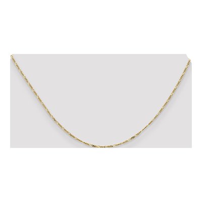 10K Yellow Gold 1.25mm Flat Figaro Chain – view 4