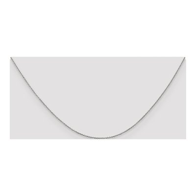 10K White Gold 0.9mm Cable Chain – view 4