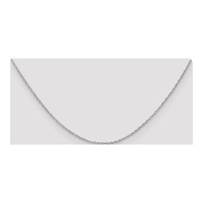10K White Gold 1.3mm Heavy Rope Chain – view 4