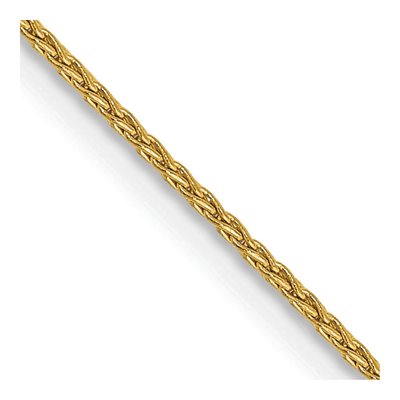10K Yellow Gold 1mm Wheat Chain