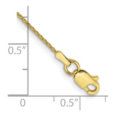10K Yellow Gold 1mm Parisian Wheat Chain Bracelet – view 2